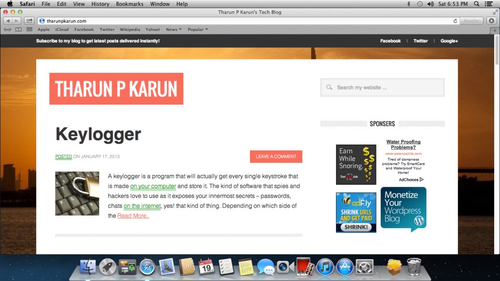 Mac OS X Mountain Lion Mac OS X Mountain Lion